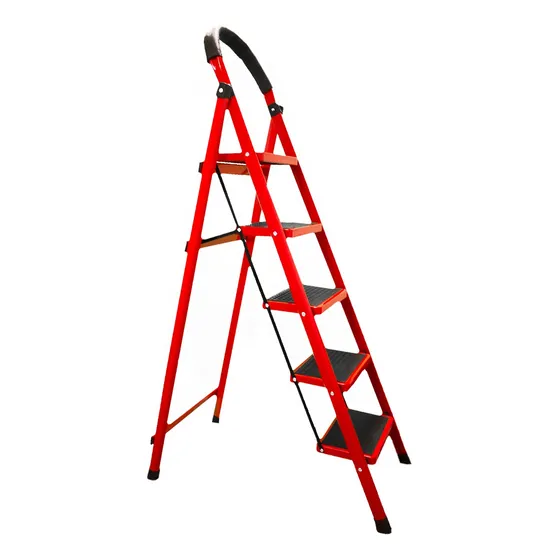 Escalera Tijera Metálica Ligera Domestica 5 Escalones 1,6m