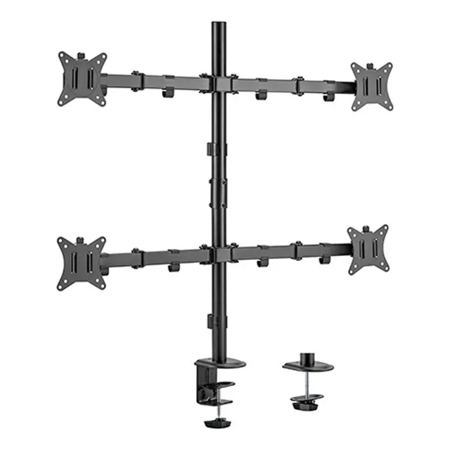 Soporte Brateck Para 4 Monitores De Hasta 32´´ Vesa Dimm Color Negro