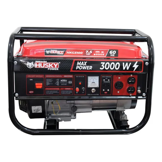 Swedish Husky Power Generador portátil HKG3100 3000W monofásico 110V