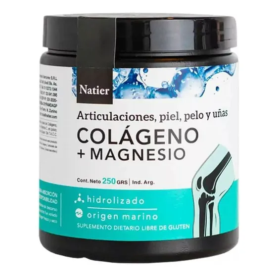 Colágeno & Magnesio Natier Suplemento En Polvo 250g