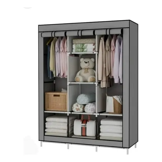 Closet Armable Grande De Tres Compartimiento Multifuncional