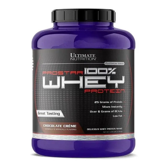  Whey Protein Prostar 100% 5 Lbs  Ultimate Nutrition 6g Bcaa