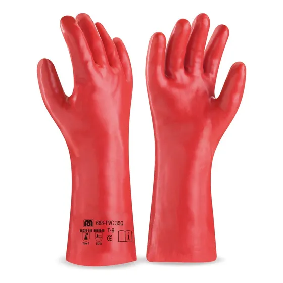Par De Guantes De Pvc Antiacido 18  Largo De 40cm