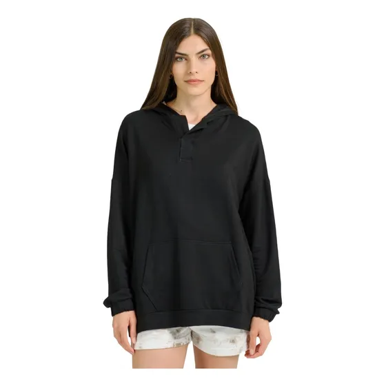 Buzo Mujer Brooksfield Oversize Canguro Con Capucha Bm8052