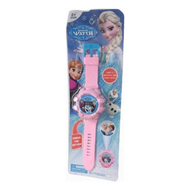 Reloj Frozen Con Proyector Para Niñas