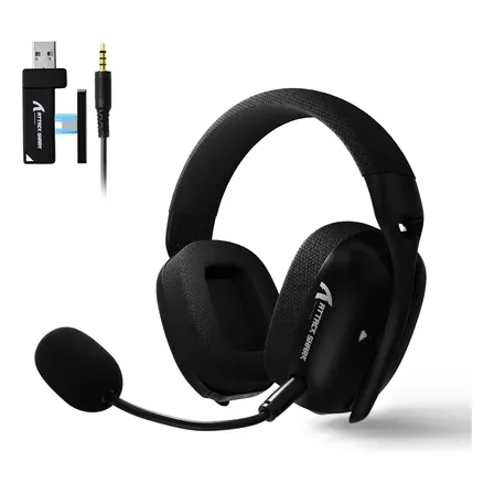 Fone De Ouvido Sem Fio Para Jogos Attack Shark L80 Pro Branc Black
