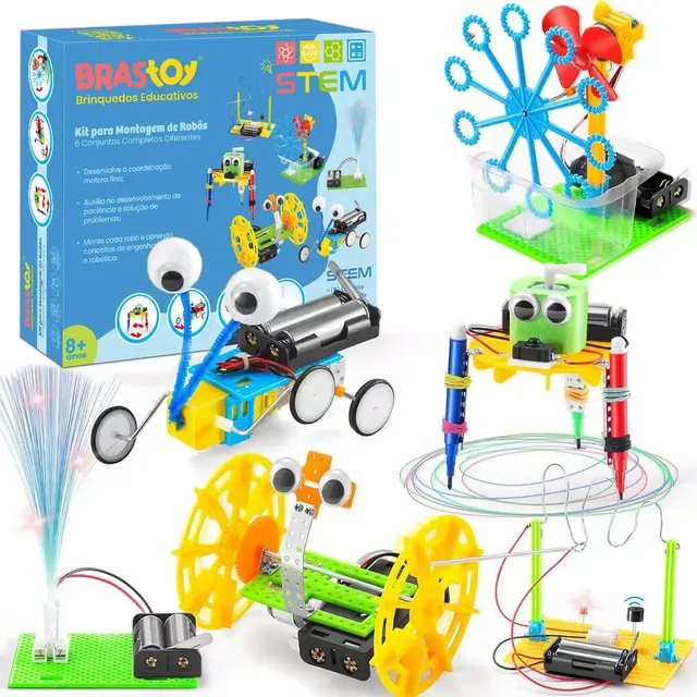 Kit de robótica STEM 6 em 1