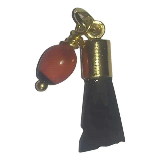 Azabache Y Peonía Con Baño De Oro Protección Para Bebés