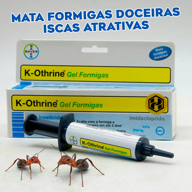 Bayer K-othrine Gel Acaba Formiga Doceira 10g Original Incolor Bayer K-othrine Gel Acaba Formiga Doceira 10g Original Incolor