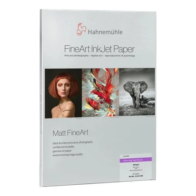 Papel Hahnemühle 10641891 Photo Rag® Matt Baryta A3+ 25hojas Color Blanco