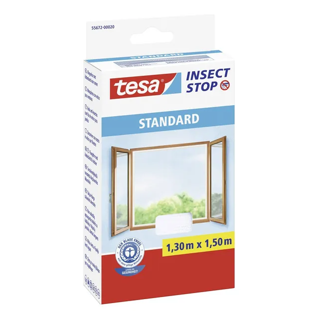 Malla Mosquitera 1,30m X 1,50m Blanco Ventana Con Velcro 