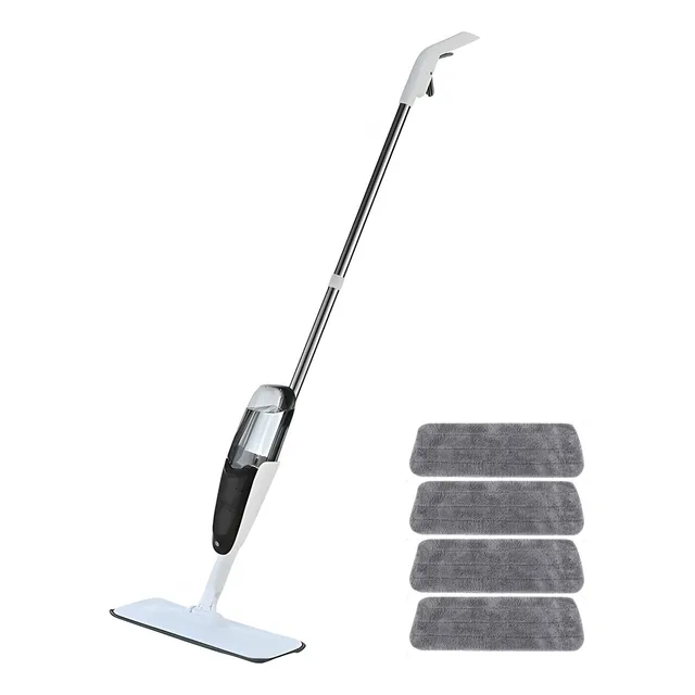 Trapeador Spray Mop Microfibra Atomizador 4 Almohadilla