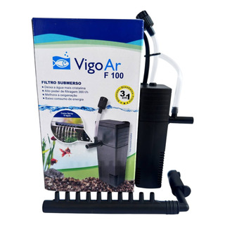 Filtro Interno Com Bomba F100 Vigoar Aquário Pequeno Filtro Interno Com Bomba F100 Vigoar Aquário Pequeno