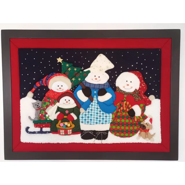 Cuadro Navidad En Pachwork Sin Aguja