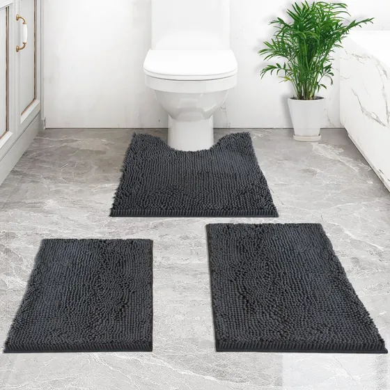 3 Alfombra Baño Felpilla Extragruesa Absorbente Parte