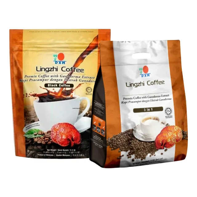 Café Lingzhi 3 En 1 + Cafe Negro 2 En 1 Dxn/ganoderma (pack)