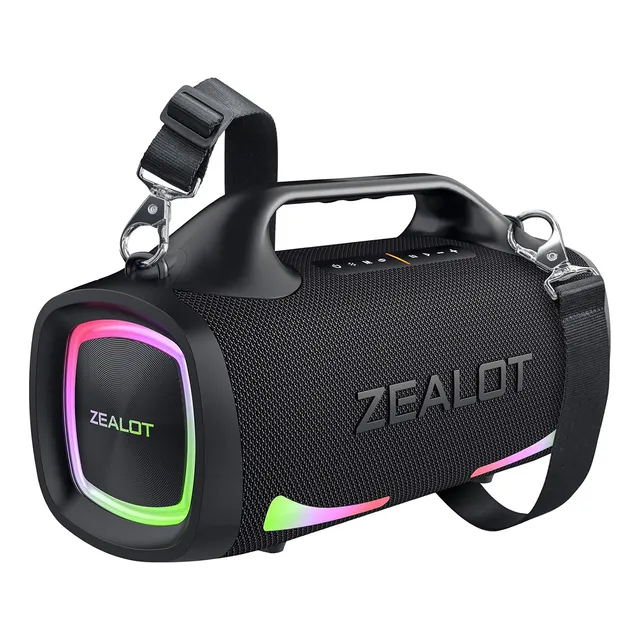 Bocina Bluetooth Portátil Zealot S79 100w Luz Rgb Powerbank