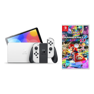 Nintendo Switch Oled 64gb Color Blanco Y Juego Mario Kart 8 Nintendo Switch Oled 64gb Color Blanco Y Juego Mario Kart 8