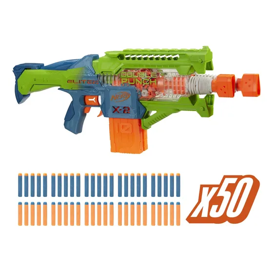 Nerf Lanzador Elite 2.0 Doble Cañón Con 50 Dardos