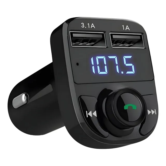 Transmisor Fm Bluetooth Para Auto Con Cargador Usb