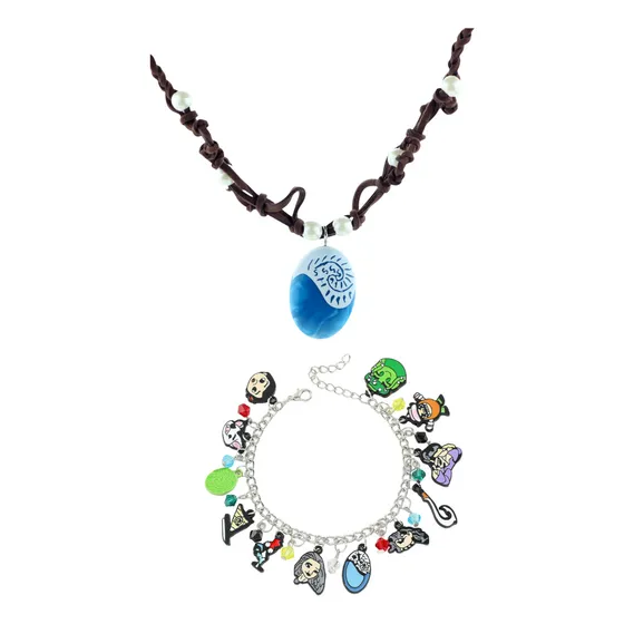 Sjx Pulsera Y Collar Moana Ajustable Regalos