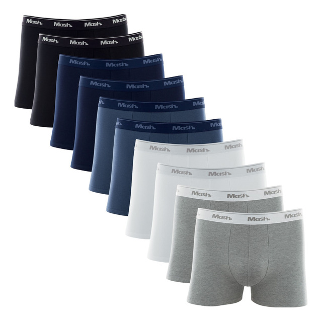Kit Com 10 Cuecas Boxer AlgodĂŁo Cotton Masculina Adulto Mash Kit Com 10 Cuecas Boxer AlgodĂŁo Cotton Masculina Adulto Mash