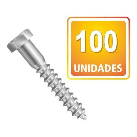 Parafuso Sextavado Soberba 1/4x50 Com 100un Vila