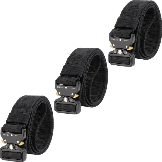 X3 Cinturon Tactico Militar Negro Cinturon Hombre Tactico Sh