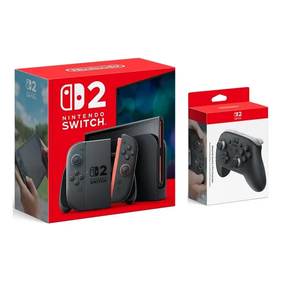 Nintendo Switch 2 256gb Bundle Inter Más Pro Controller 2