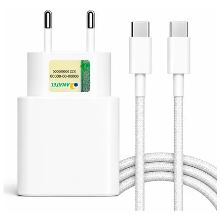 Carregador Turbo 30w Para iPhone 15 16 17 Pro Max Tipo C Branco