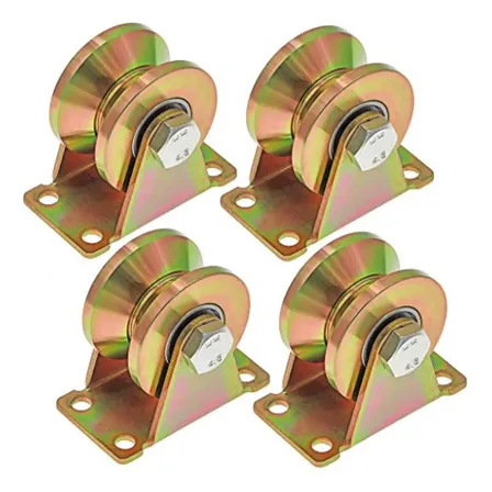 4 Ruedas Con Ranura En V Para Ruedas De Puertas Correderas 4 Ruedas Con Ranura En V Para Ruedas De Puertas Correderas