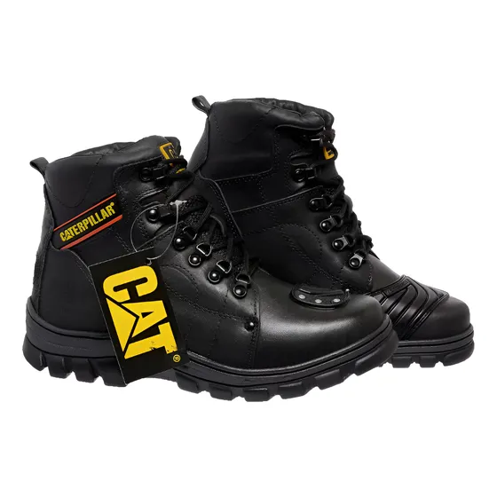 Bota Cat Motocycle Cuero Legitimo