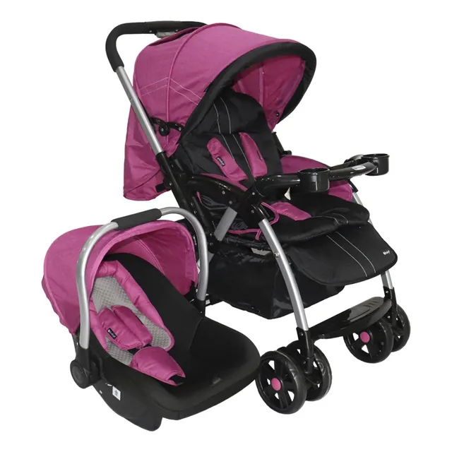 Coche Para Bebe 3 En 1 Con Portabebé  Silla Para Carro Ebaby