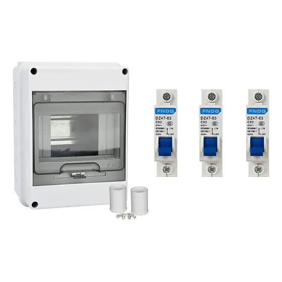Gabinete Centro Carga Hasta 5 Espacios Ip65 + 3 Disyuntor Interruptores Riel 32a Color Gris