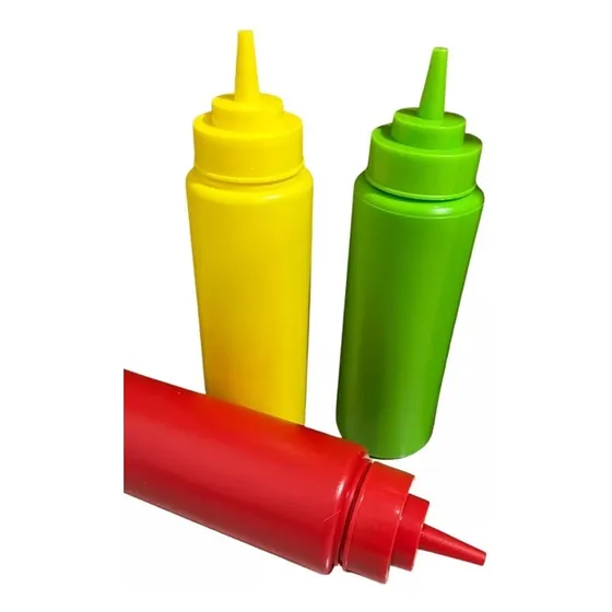 Pack 3 Dispensadores Para Salsa Pote Plastico