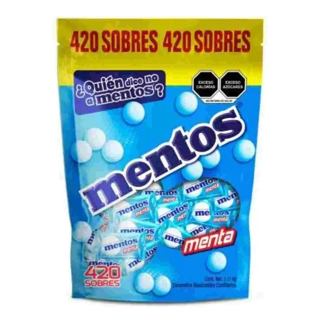 Caramelo Masticable Confitado Mentos 420 Piezas