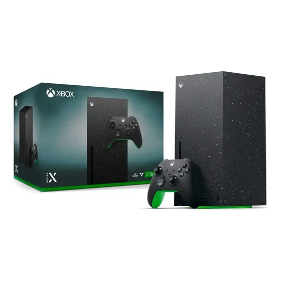 Console Microsoft Xbox Series X 2tb Galaxy Black Edition Novo Lacrad0