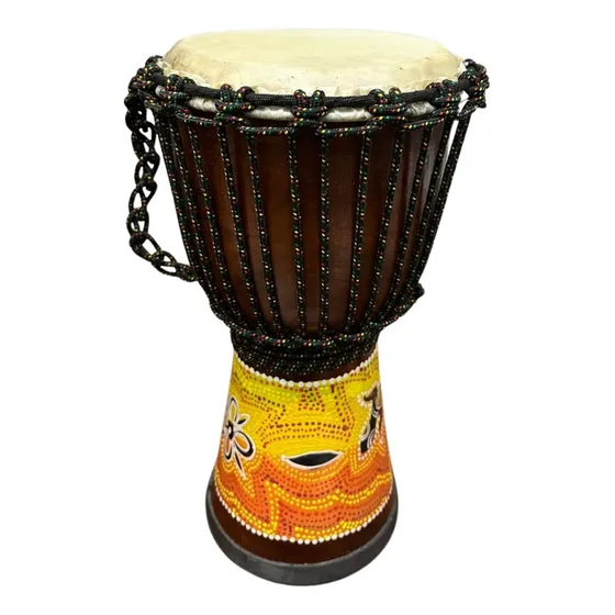 Tambor Djembe Importado 40cm Percursão Estilo Africa P Peq