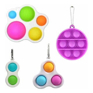 Paquete De 4 Simple Dimple Fidget Juguete Mini Push Pop It Paquete De 4 Simple Dimple Fidget Juguete Mini Push Pop It