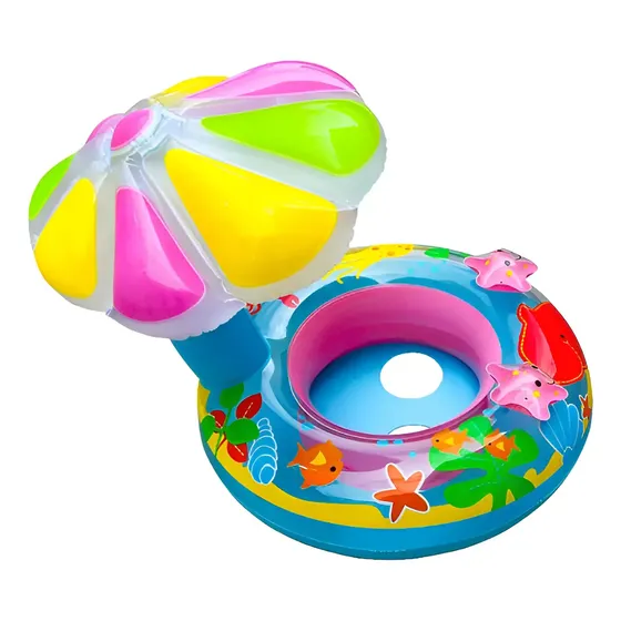 Flotador De Natación Con Forma De Flor Para Bebés De 1 A 4 Años – Anillo De PVC Con Diseño De Dos Cámaras Y Parches De Reparación, Seguro Y Cómodo Para La Piscina