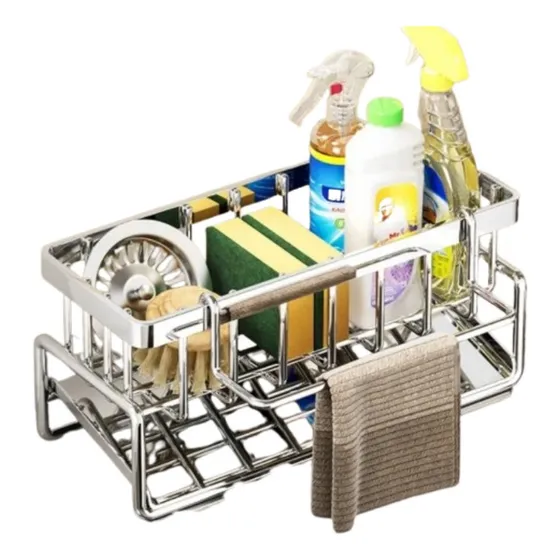Prateleira Prática De Armazenamento De Cozinha Com Drenagem 