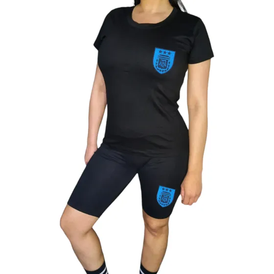 Conjunto Remera Y Calza Biker Seleccion Argentina