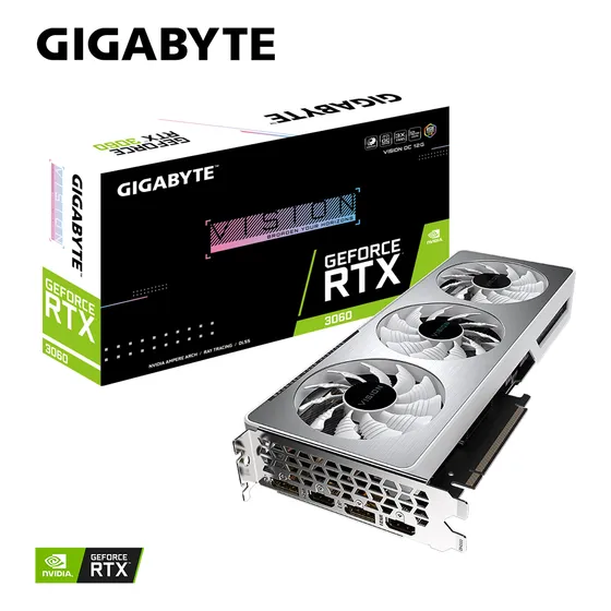 Tarjeta Gráfica Gigabyte Rtx 3060 Vision Oc,  12gb, Gddr6