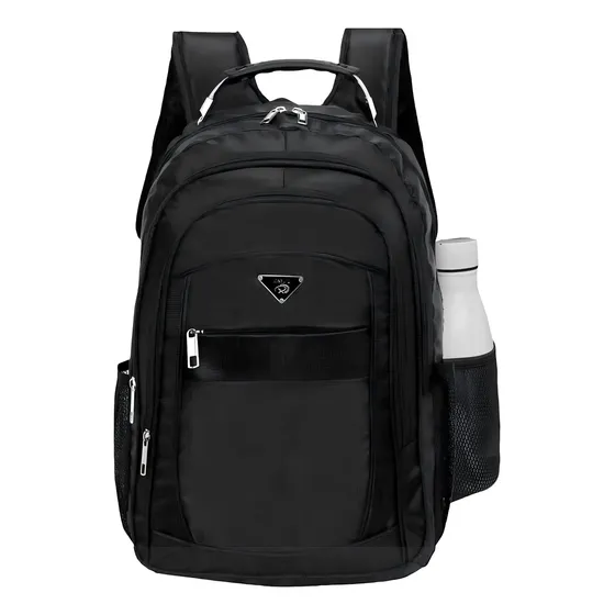 Mochila Bolsa Notebook C/ Cabo De Aço Reforçada Ótima Cor Preto