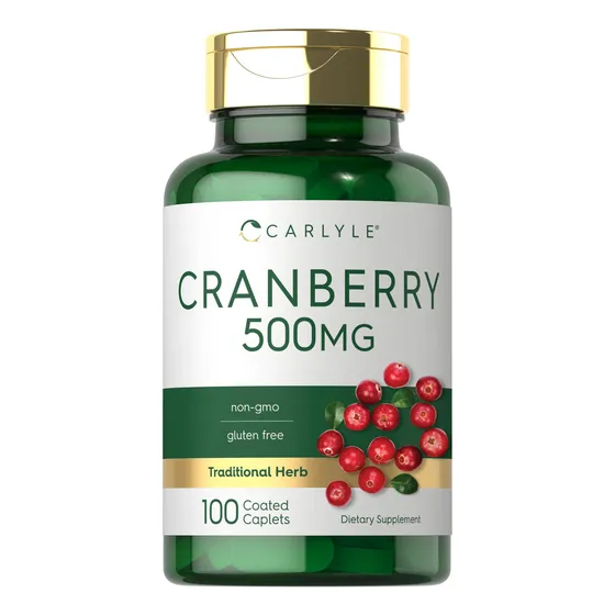 Suplemento Carlyle Cranberry Pills 500 Mg 100 Cápsulas