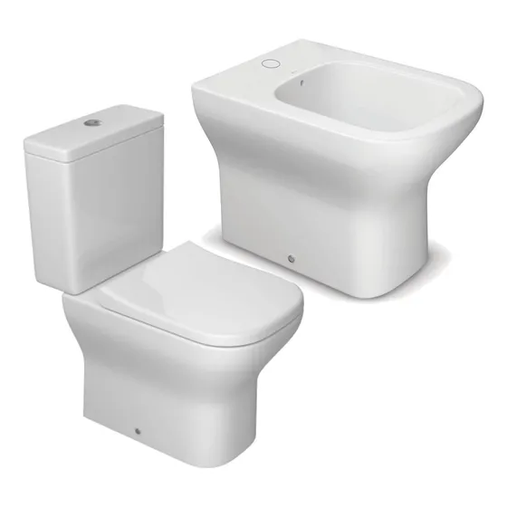 Juego De Baño Deca Axis Inodoro+tapa + Deposito + Bidet 1 Ag