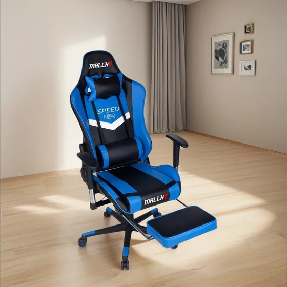 Silla Gamer Oficina Ergonómica Polar Aurora Económica Azul