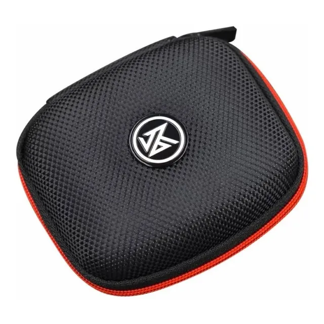 Estuche Kz para auriculares Eva con bolsillo interno y cierre Color Negro