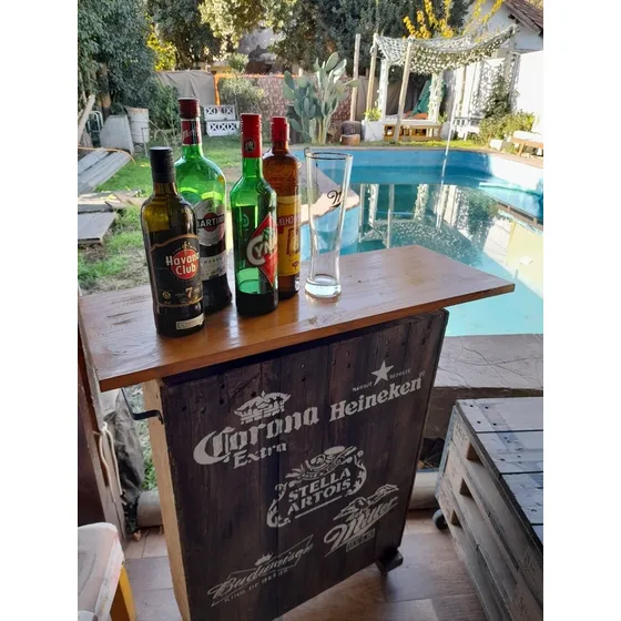 Barra Bar Portatil Con Ruedas