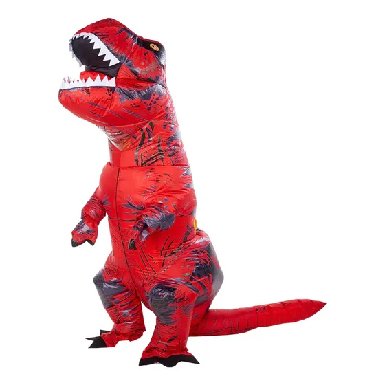 Disfraz Inflable Dinosaurio T-rex Rojo Halloween Inflador